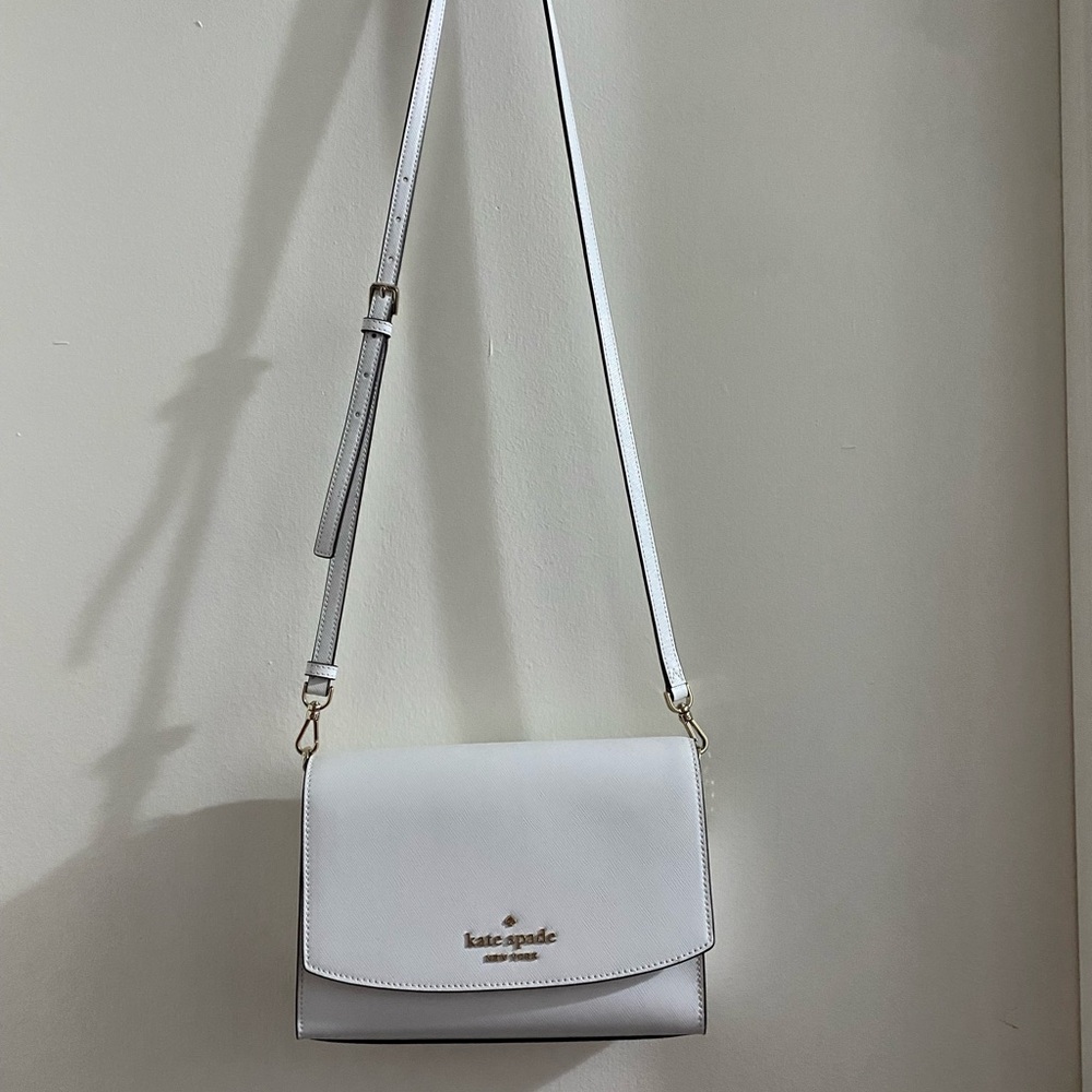 Kate Spade Elegant White Crossbody Bag